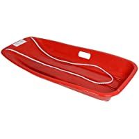 Los mejores  - KandyToys - Trineo grande de plástico (con cuerda)- color rojo